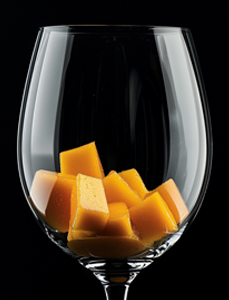 mango wine glass
