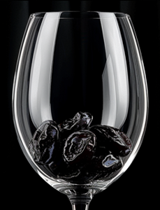 prunes wine glass VH Rosé