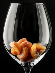 apricot wine glass