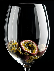 passion fruit wine glass