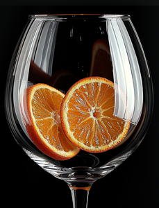 wine clementine glass