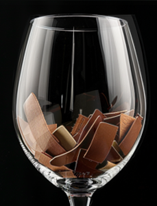 wine leather glass