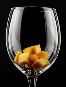 wine mango glass