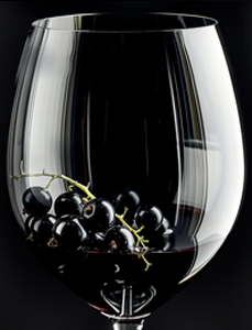 black currant wine glass