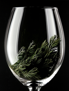 cedar wine glass