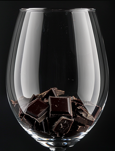 chocolate wine glass