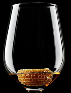 honey wine glass