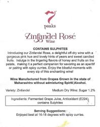 Seven Peaks Zinfandel Rosé