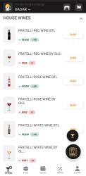 The Bar Stock Exchange - Menu