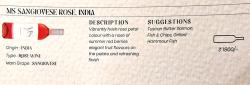 menu Maffei Rosé wines