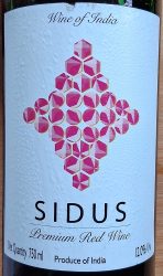 sidus premium red wine